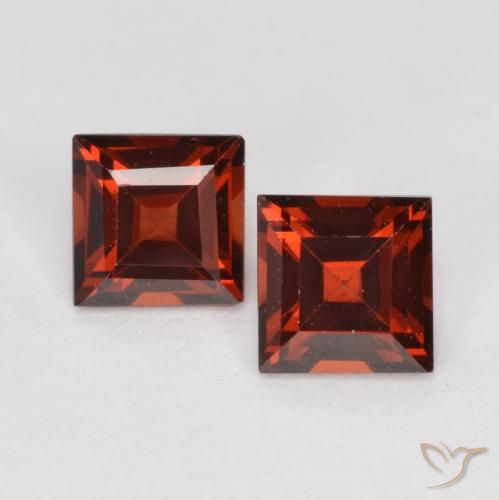 0,84 ct natürliche roter Pyrop-Edelsteine, Quadrat, VS
