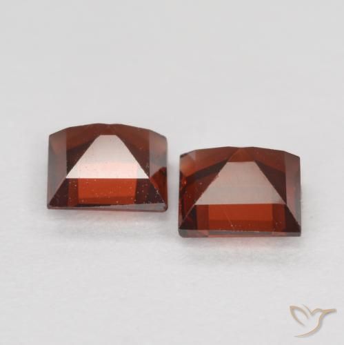 0,84 ct natürliche roter Pyrop-Edelsteine, Quadrat, VS