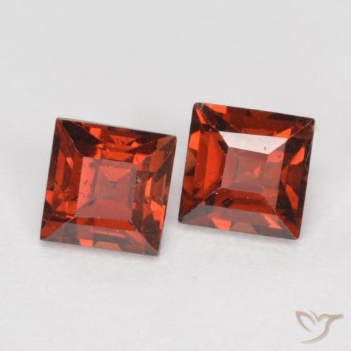 1.04 ct natürliche Mittelrot Pyrop-Granat-Edelsteine, Quadrat, VS