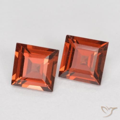 0.79 ct natürliche Johannisbeere Rot Pyrop-Granat-Edelsteine, Quadrat, VS