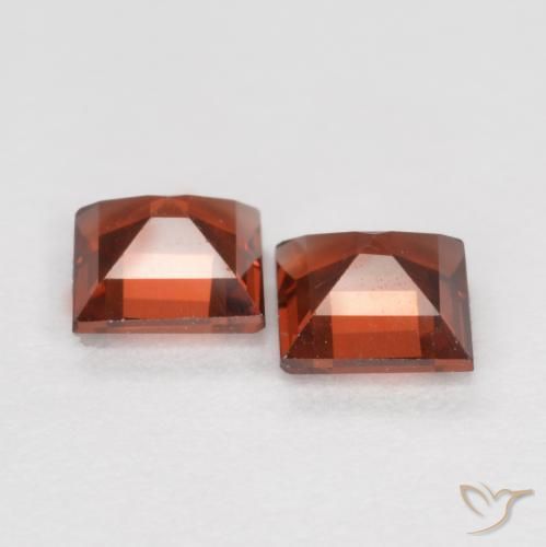 0.79 ct natürliche Johannisbeere Rot Pyrop-Granat-Edelsteine, Quadrat, VS