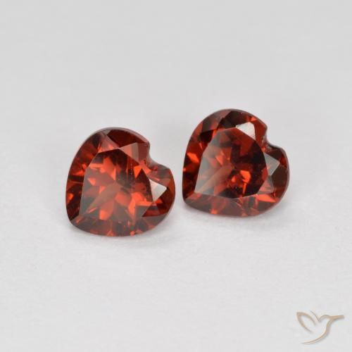 1.09 ct natürliche Sangria Rot Pyrop-Granat-Edelsteine, Herz, VS