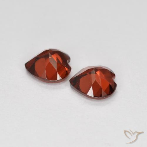 1.09 ct natürliche Sangria Rot Pyrop-Granat-Edelsteine, Herz, VS