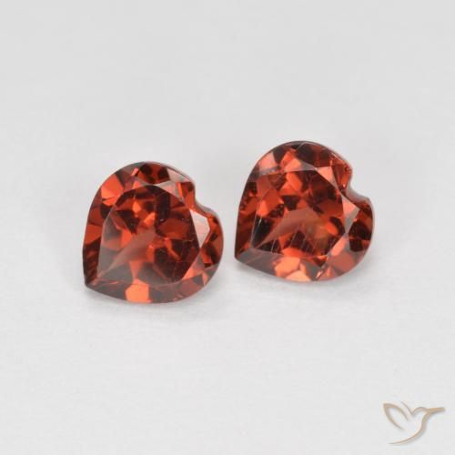 1.20 ct natürliche Hellrot Pyrop-Granat-Edelsteine, Herz, VS