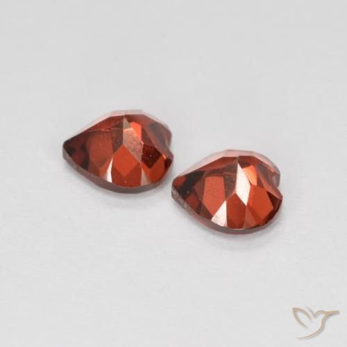 1.20 ct natürliche Hellrot Pyrop-Granat-Edelsteine, Herz, VS
