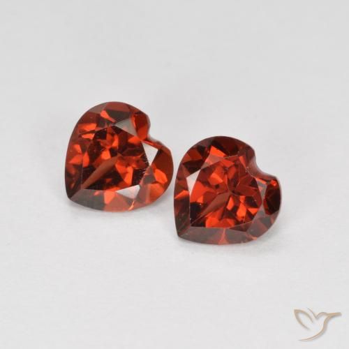 1.15ctw Natürlicher Johannisbeere Rot Pyrop-Granat, Herz, VS