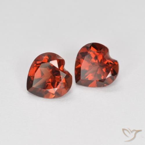 1.15 ct natürliche Johannisbeere Rot Pyrop-Granat-Edelsteine, Herz, VS