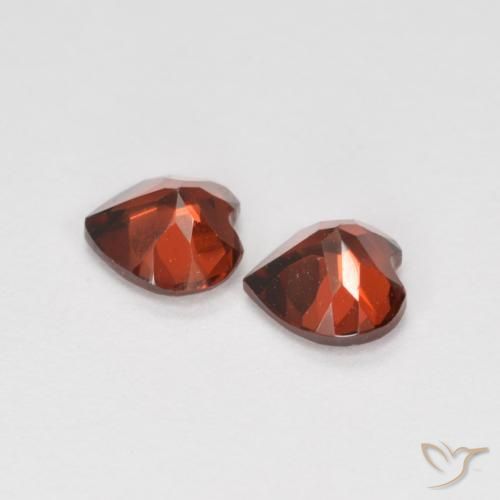 1.15 ct natürliche Johannisbeere Rot Pyrop-Granat-Edelsteine, Herz, VS