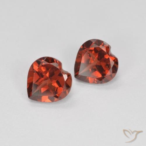 1.30 ct natürliche Sangria Rot Pyrop-Granat-Edelsteine, Herz, VS