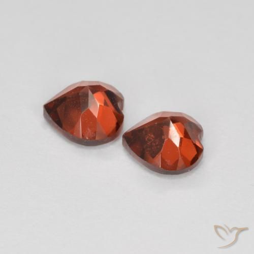 1.30 ct natürliche Sangria Rot Pyrop-Granat-Edelsteine, Herz, VS