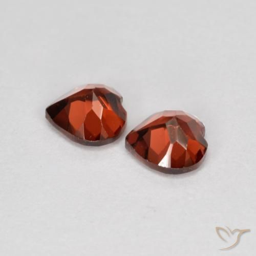 1.23 ct natürliche Sangria Rot Pyrop-Granat-Edelsteine, Herz, VS