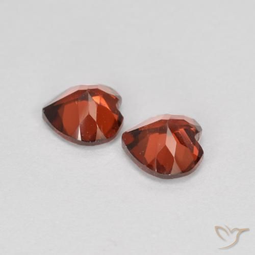 1.24 ct natürliche Hellrot Pyrop-Granat-Edelsteine, Herz, VS