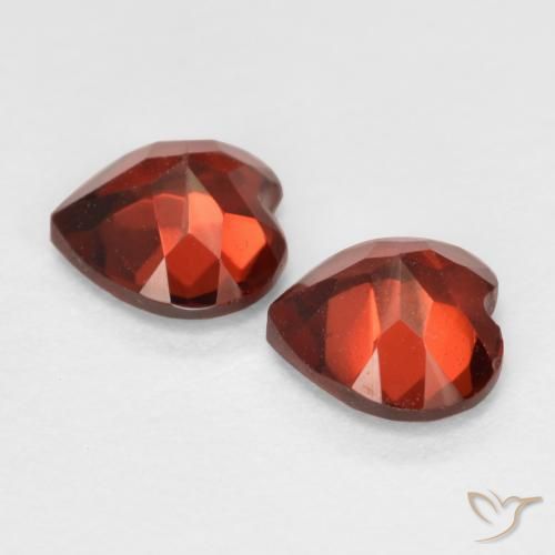 1.20 ct natürliche Hellrot Pyrop-Granat-Edelsteine, Herz, VS