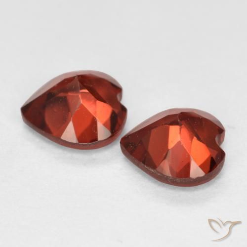 1.16 ct natürliche Mittelrot Pyrop-Granat-Edelsteine, Herz, VS