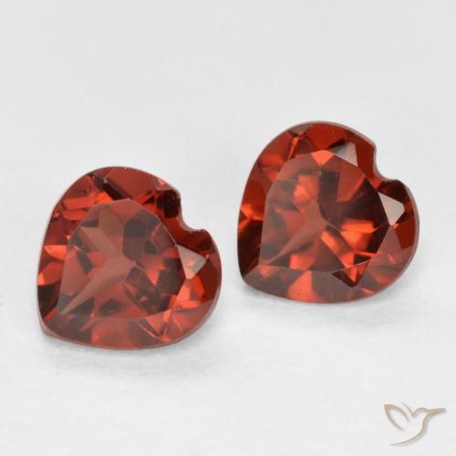 1.08 ct natürliche Hellrot Pyrop-Granat-Edelsteine, Herz, VS