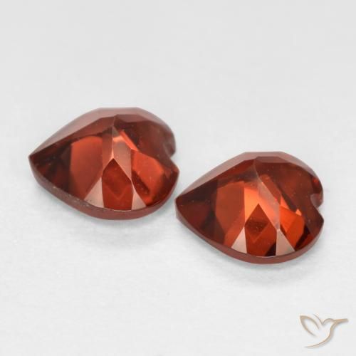 1.08 ct natürliche Hellrot Pyrop-Granat-Edelsteine, Herz, VS