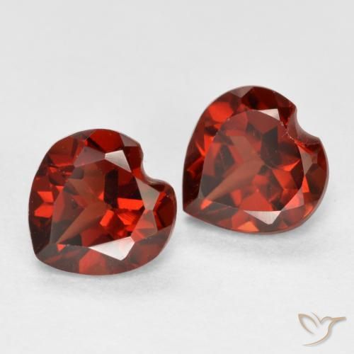 1.26 ct natürliche Sangria Rot Pyrop-Granat-Edelsteine, Herz, VS
