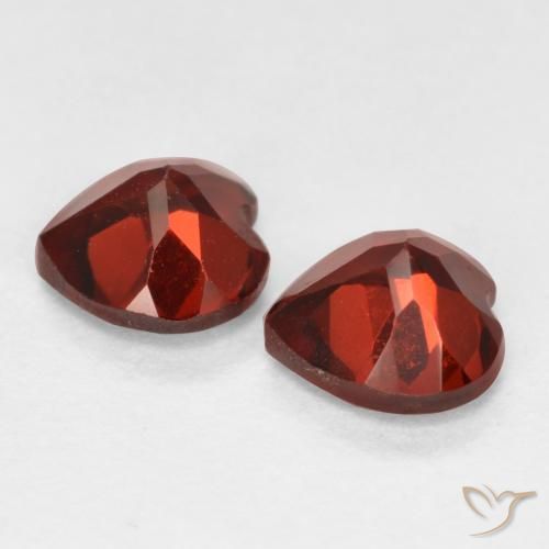 1.26 ct natürliche Sangria Rot Pyrop-Granat-Edelsteine, Herz, VS