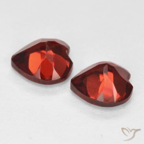 1.24 ct natürliche Mittelrot Pyrop-Granat-Edelsteine, Herz, VS