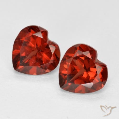 1.24ctw Natürlicher Johannisbeere Rot Pyrop-Granat, Herz, VS