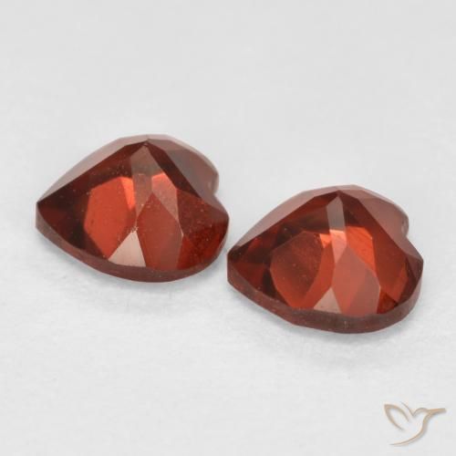 1.24 ct natürliche Johannisbeere Rot Pyrop-Granat-Edelsteine, Herz, VS