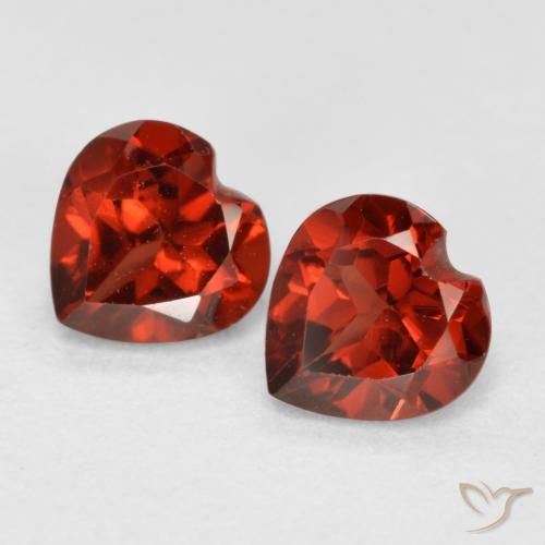 1.15ctw Natürlicher Johannisbeere Rot Pyrop-Granat, Herz, VS