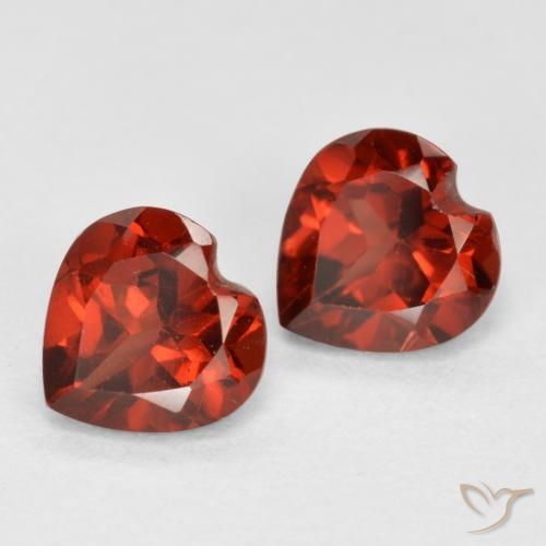 1.15 ct natürliche Johannisbeere Rot Pyrop-Granat-Edelsteine, Herz, VS