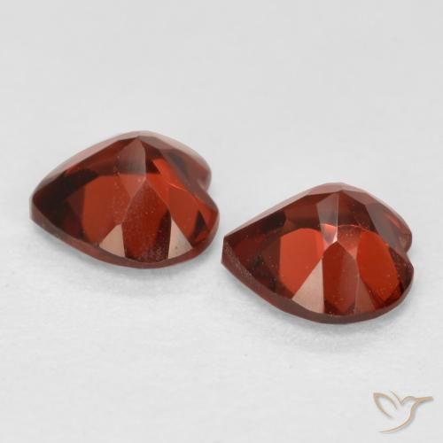 1.15 ct natürliche Johannisbeere Rot Pyrop-Granat-Edelsteine, Herz, VS