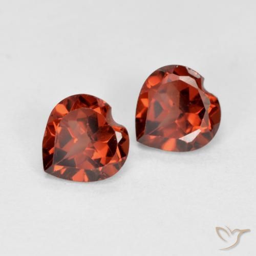 1.19 ct natürliche Hellrot Pyrop-Granat-Edelsteine, Herz, VS