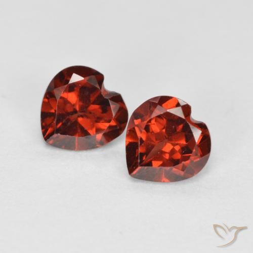1.17ctw Natürlicher Johannisbeere Rot Pyrop-Granat, Herz, VS