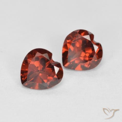1.17 ct natürliche Johannisbeere Rot Pyrop-Granat-Edelsteine, Herz, VS