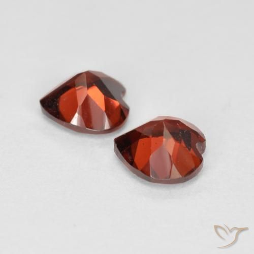 1.17 ct natürliche Johannisbeere Rot Pyrop-Granat-Edelsteine, Herz, VS