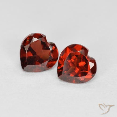 1.09ctw Natürlicher Johannisbeere Rot Pyrop-Granat, Herz, VS