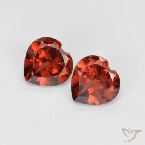 1.28ctw Natürlicher Johannisbeere Rot Pyrop-Granat, Herz, VS