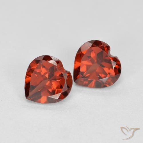 1.22 ct natürliche Mittelrot Pyrop-Granat-Edelsteine, Herz, VS