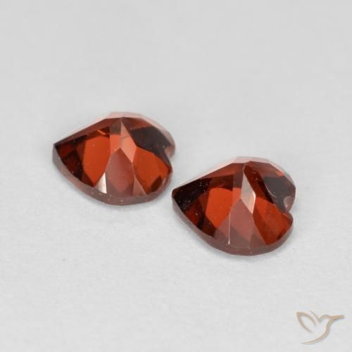 1.22 ct natürliche Mittelrot Pyrop-Granat-Edelsteine, Herz, VS
