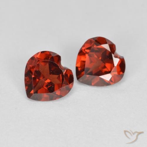 1.19 ct natürliche Mittelrot Pyrop-Granat-Edelsteine, Herz, VS