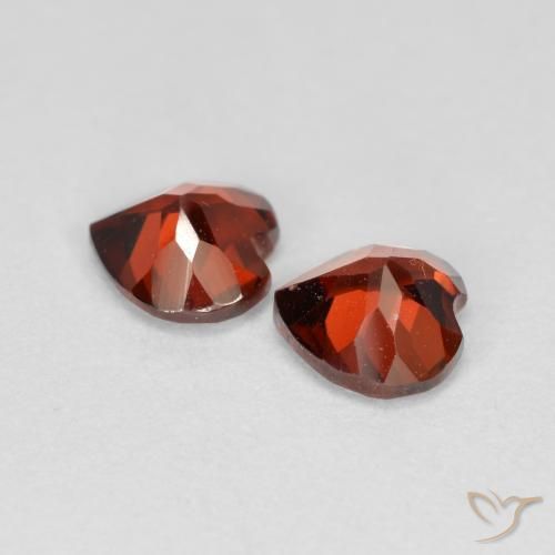 1.19 ct natürliche Mittelrot Pyrop-Granat-Edelsteine, Herz, VS