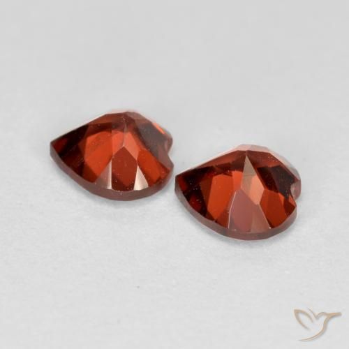 1.25 ct natürliche Hellrot Pyrop-Granat-Edelsteine, Herz, VS