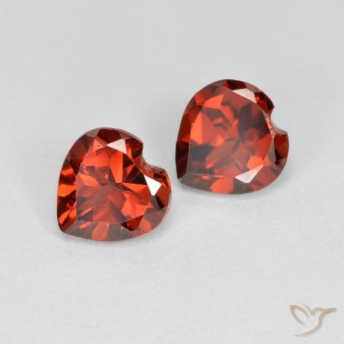 1.10 ct natürliche Hellrot Pyrop-Granat-Edelsteine, Herz, VS