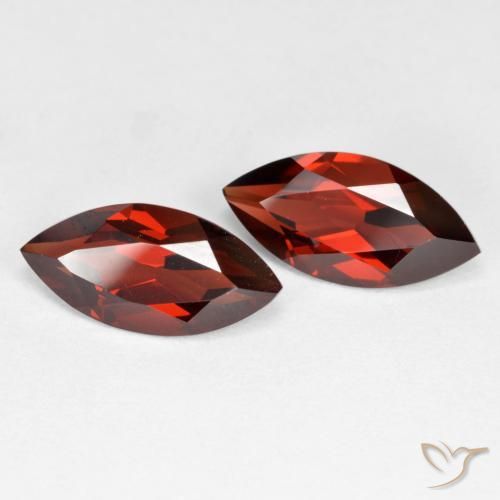 4.09 ct natürliche Johannisbeere Rot Pyrop-Granat-Edelsteine, Marquise, VVS