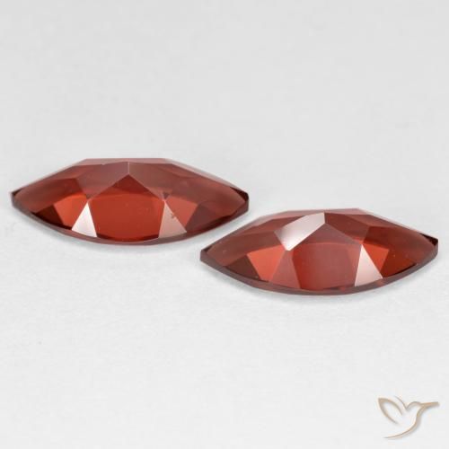 3.99 ct natürliche Johannisbeere Rot Pyrop-Granat-Edelsteine, Marquise, VVS