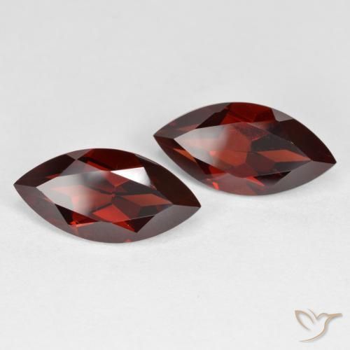 4.45 ct natürliche dunkelrot Pyrop-Granat-Edelsteine, Marquise, VVS