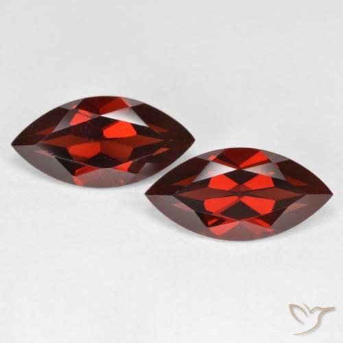 4.40ctw Natürlicher dunkelrot Pyrop-Granat, Marquise, VVS