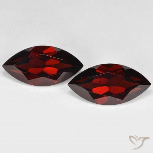 4.58ctw Natürlicher dunkelrot Pyrop-Granat, Marquise, VVS