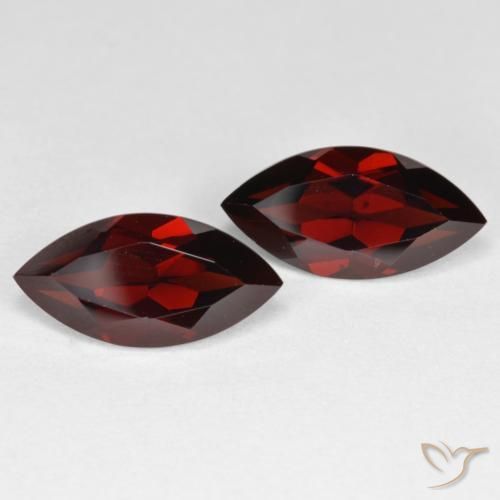 4.58 ct natürliche dunkelrot Pyrop-Granat-Edelsteine, Marquise, VVS