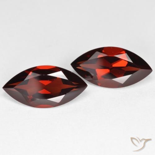 4.09 ct natürliche dunkelrot Pyrop-Granat-Edelsteine, Marquise, VVS