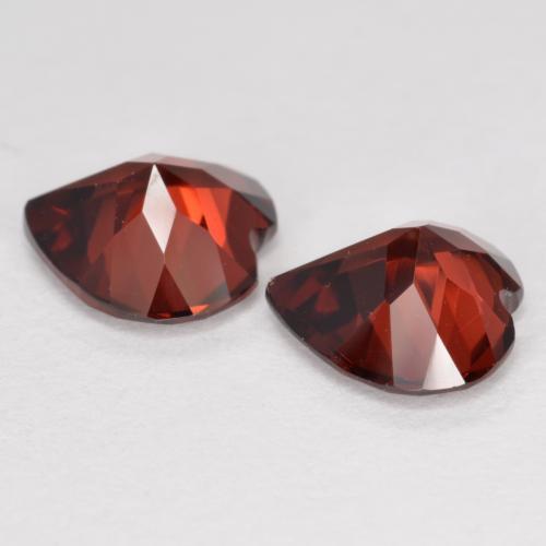 3.67 ct natürliche Mittelrot Pyrop-Granat-Edelsteine, Herzform, VVS-VS