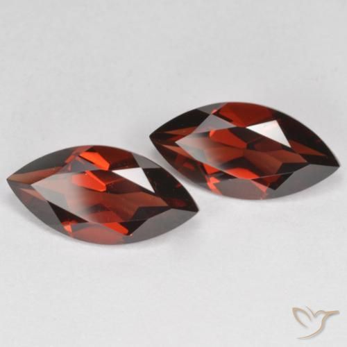 4.31 ct natürliche Tiefes Blutrot Pyrop-Granat-Edelsteine, Marquise, VVS