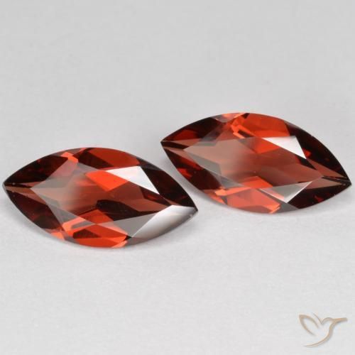 3.81 ct natürliche Mittelrot Pyrop-Granat-Edelsteine, Marquise, VVS